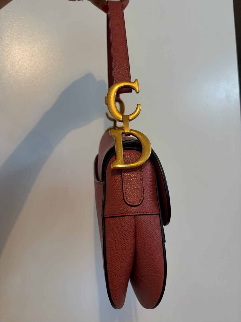 Dior Saddle Shoulder Bag in Dusty Rose with Gold Hardware - Picture 4 of 7